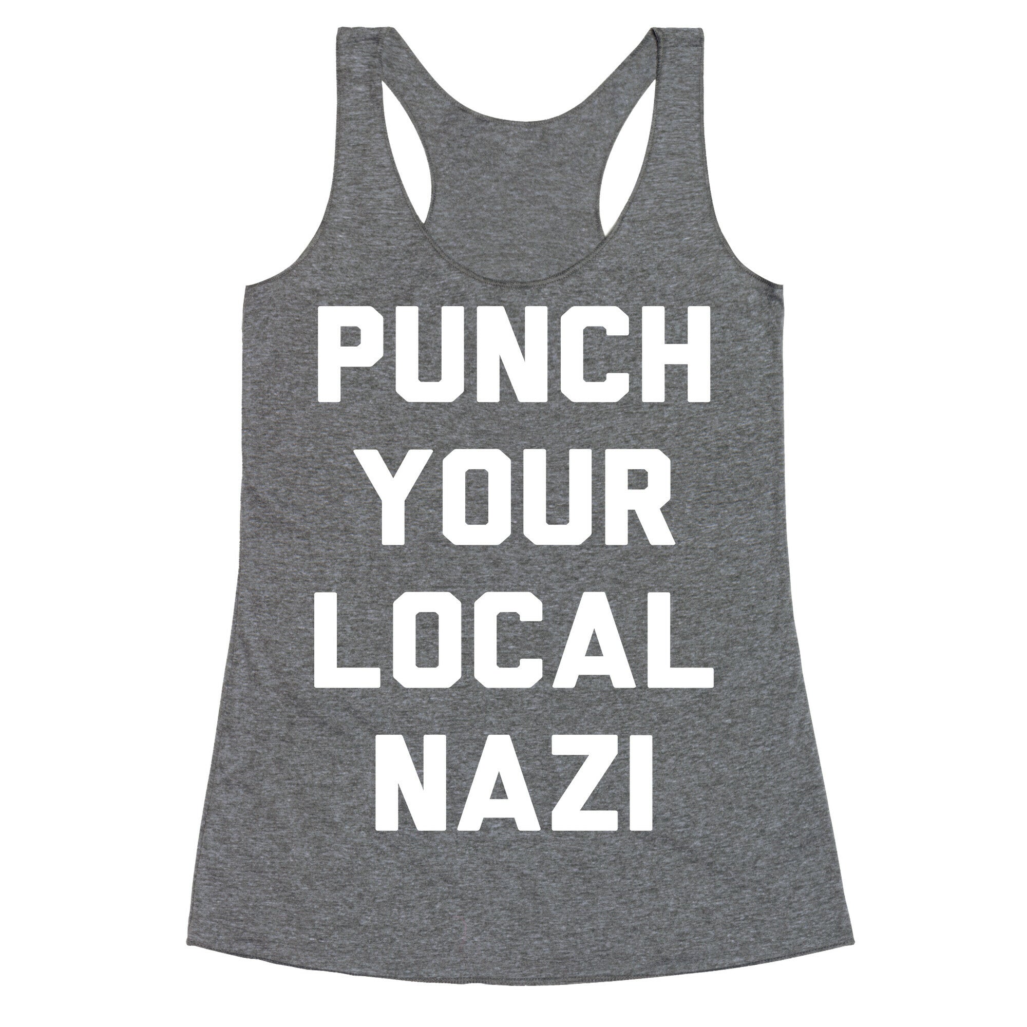 Punch Your Local Nazi Racerback Tank